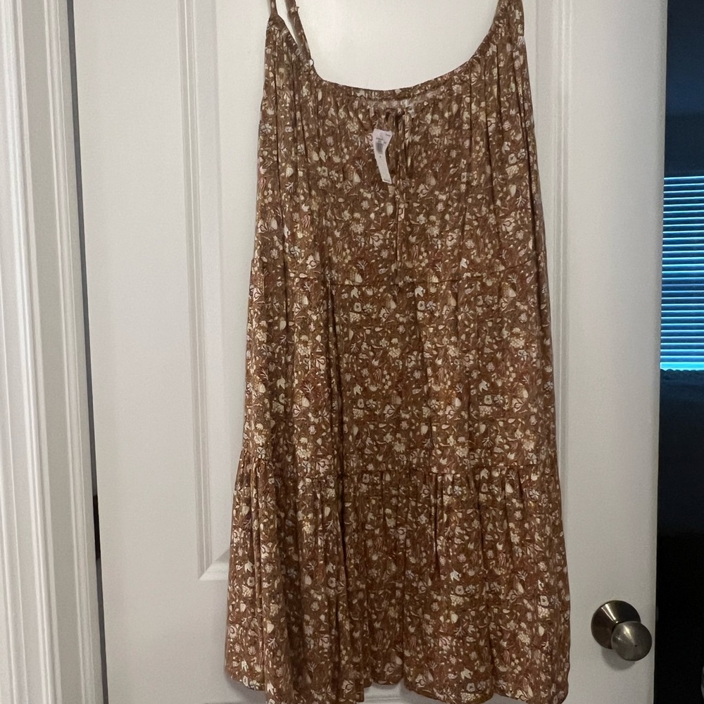 Floral Brown Dress
